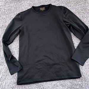 Thermajohn Mens Thermal Base Layer Top Black Long‎ Sleeve Crewneck Size XL